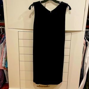 Rebecca Taylor black sheath suiting dress.